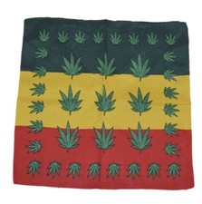 Rasta Marijuana Bandana 20  22  Red Yellow Green Set Of 2 PCs