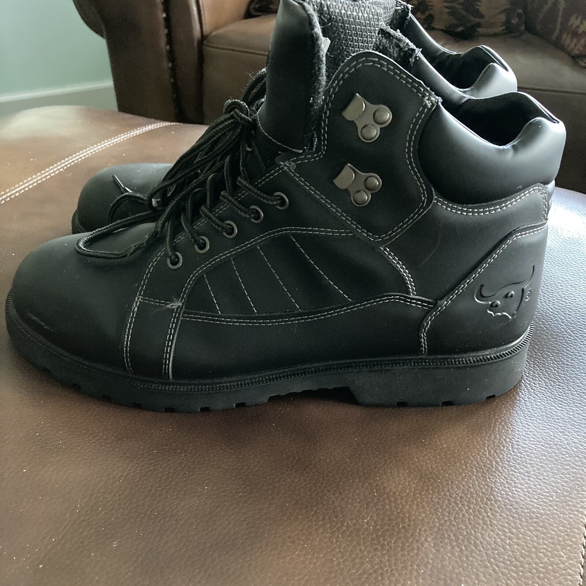 Texas Steer Work Boots Men’s Soft Toe Shoes Slip Resistant Size 12 Texas Steer Men main image 3