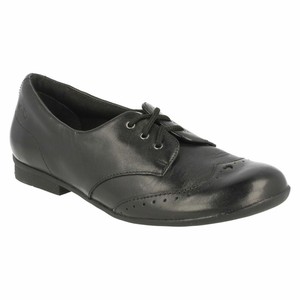 clarks lace up school shoes