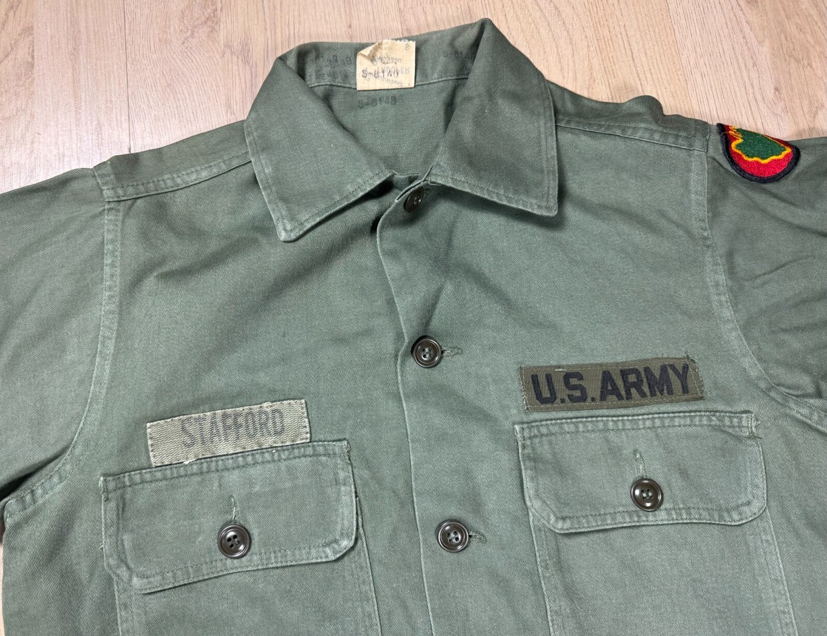 Vintage US Army P58 Sateen Shirt Uniform Trooper Fatigues