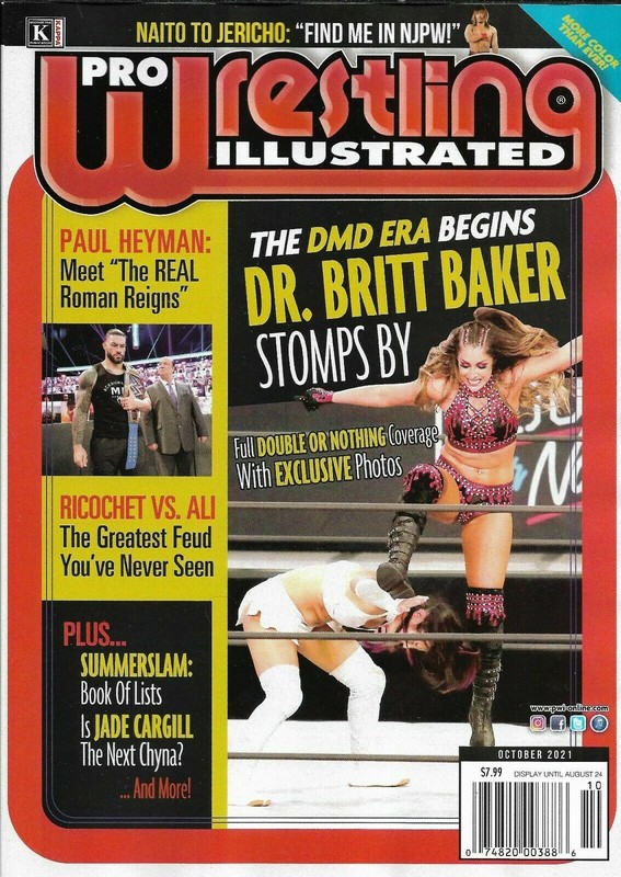 Pro Wrestling Illustrated October 2021 Dr. Britt Baker Roman Reigns brand new