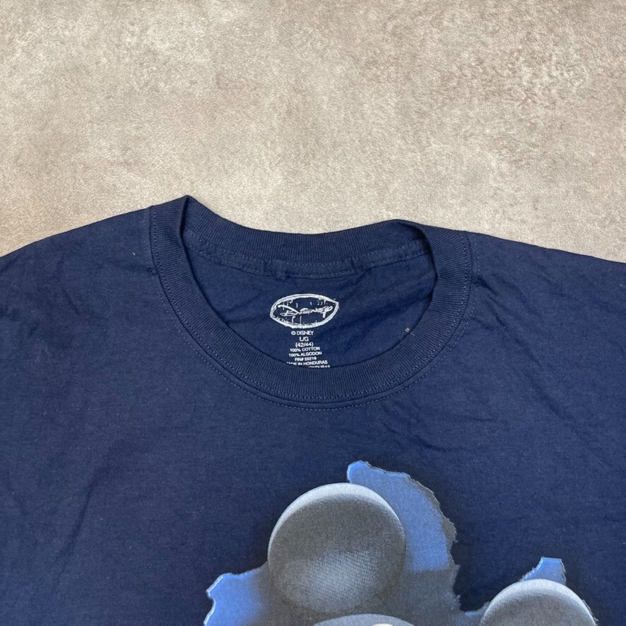 Mickey Mouse T-Shirt Mens Disney Y2K Graphic Short Sleeve Tee, Navy Large image 7