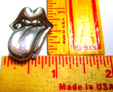 Rolling Stones pin vintage tongue collectible rock band concert music pinback