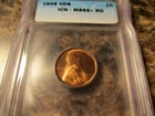 1909 VDB LINCOLN WHEAT CENT ICG MS65+ RED   0402