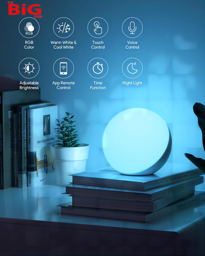 Smart Table Lamp, Dimmable Desk Lamp with App/Voice Control, LED RGB Color Chang - Picture 6 of 11