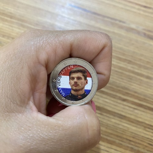 Moneda de 2 euros color caja única piloto de carreras - Max Verstappen - Imagen 4 de 5
