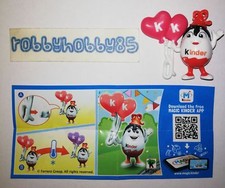 Se297 Kinderina Mit Ballons + BPZ Kinder Italien 2018 Kinderino 50 Jahre Kinder