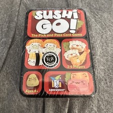 The Sushi Go! Pick and Pass Card Game By Gamewright Metal Tin Case Family NEW