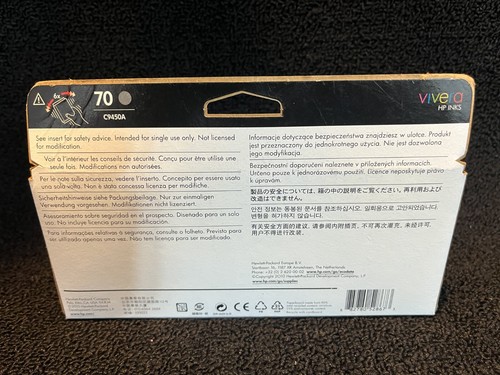 Genuine HP 70 Gray Ink Cartridge C9450A Date: December 2021 - Afbeelding 4 van 4