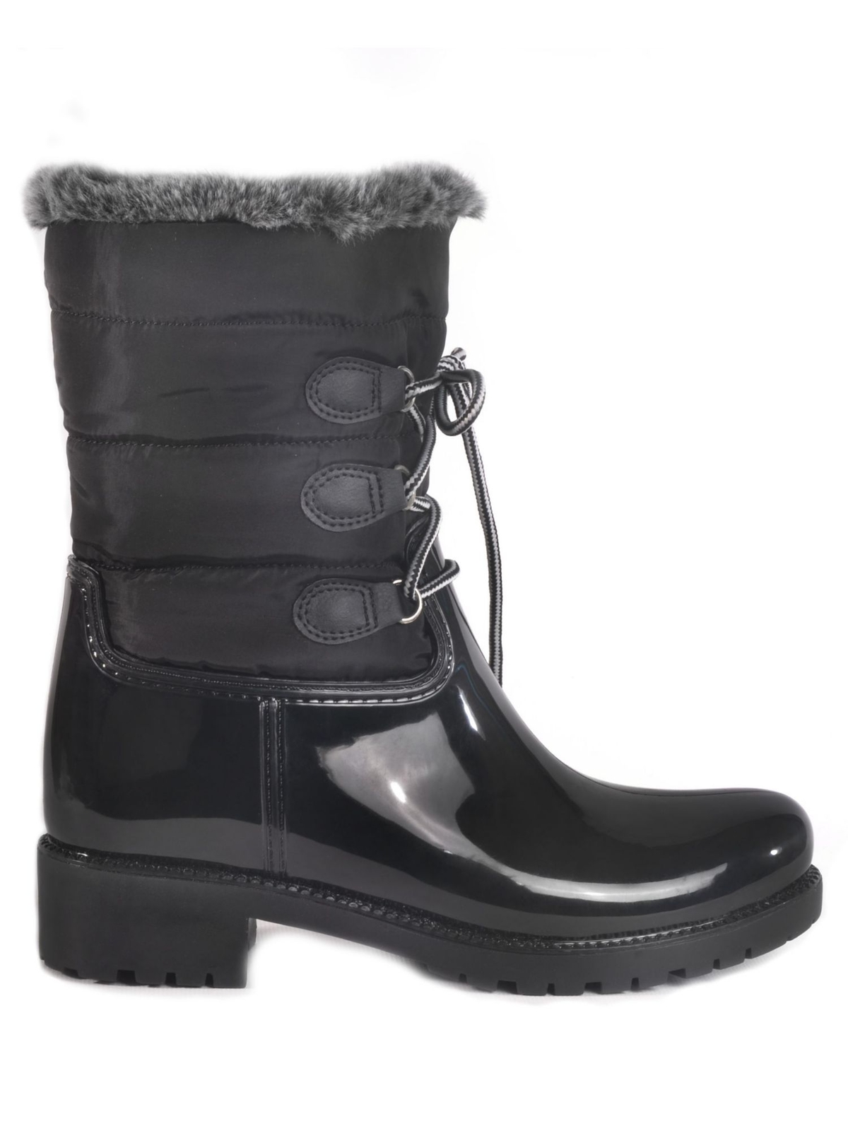 Женские черные влагоотталкивающие ботинки Helena на блочном каблуке DAV черного цвета из смешанной ткани 6 3690₽