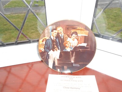 Edwin M Knowles Sammlerteller Close Harmony von Norman Rockwell Neu