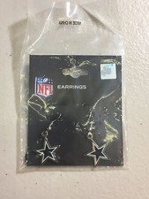 BRAND NEW DALLAS COWBOYS LOGO SMALL DANGLE EARRINGS NFL FREE SHIPPING