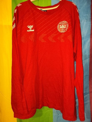Hummel Denmark longsleeved cotton shirt jersey mens size L - Picture 2 of 11