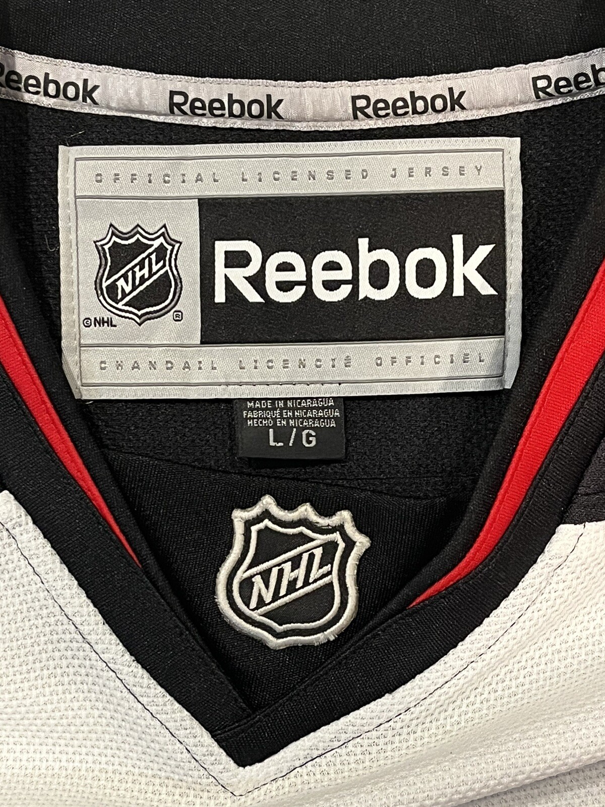 New Jersey Devils Hockey Jersey Size Large Reebok Stitched INSTITUTO
