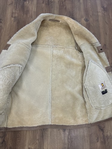 Vintage Bermans Rancher Sherpa gefütterte Jacke Mantel Western Cowboy Herren 38 Yellowstone - Bild 5 von 6