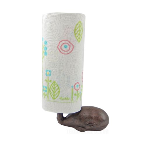 Whale Kitchen Paper Towel Holder Cast Iron Bathroom Toilet Tissue Holder Brown - Picture 2 of 4
