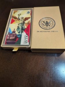 2026 Liberia “Angel of Independence 1/10oz .999 Fine Silver Art Foil. S/N 328