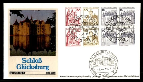 Mayfairstamps Germany FDC 1977 Castles Combo Schlos Glucksburg First Day Cover a