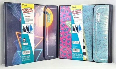 2 Mead Trapper Keeper 3 Ring Binders With Folders Retro 80s Style 2021 Dolphins