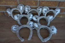 HEADBAND Great Wolf Lodge GWL Gray  White Costume Ears Child Soft Plush Lot Set