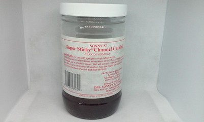 Sonny's Super Sticky Channel Cat Bait Blood Formula Catfish Dip Bait Dip Worms