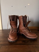 5AA Nicks Boots Made In USA Brown Leather