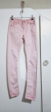 ASOS Pink Bleached Denim Skinny Tie Dye Jeans Summer Boho Festival Beach Party 8