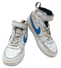 Nike Boys Court Borough Mid 2 White High Top Sneakers Size 11c [CD7783-012]