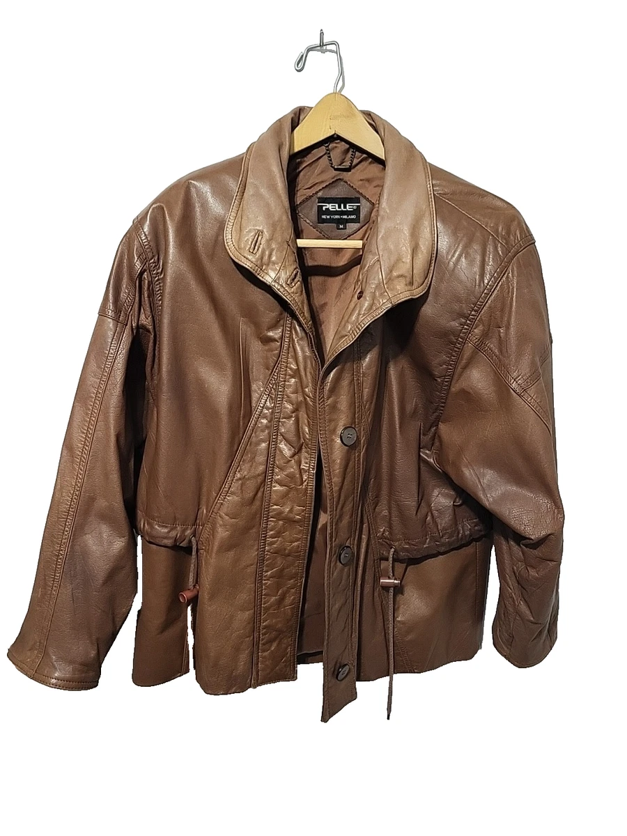Pelle Pelle Leather Outer Shell Brown Coats, Jackets & Vests for