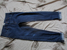 FOLK SLIM FIT STRETCH red line SELVAGE DENIM blue JEANS 34 INCH waist 31 LEG