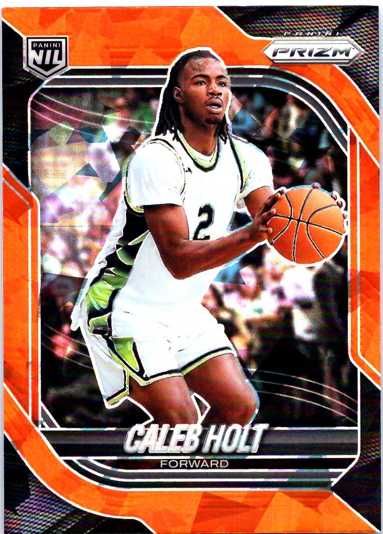 2025-26 Panini Prizm #99 Caleb Holt Orange Ice Prizm