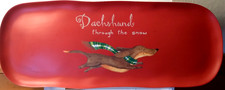 Long Red Melamine Dachshund Whimsy Christmas ...