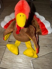TY Beanie Baby   GOBBLES the Turkey 5.5 in 