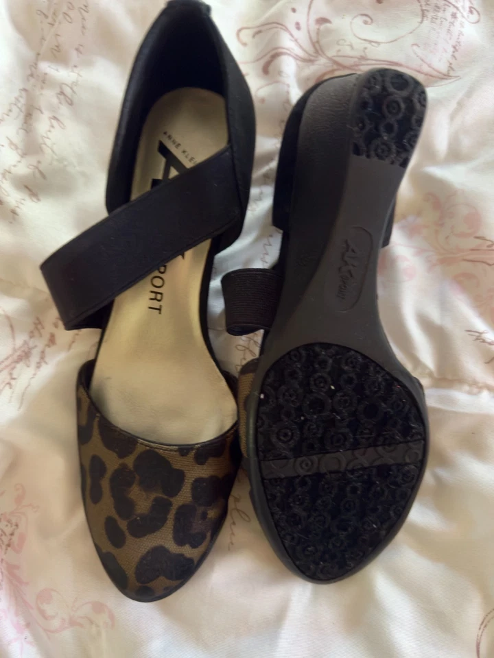 Zapatos deportivos Anne Klein para mujer Tara 2 Nat/negro tacón de cuña para mujer talla 5,5 Foto 4 de 4