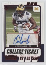 2021 Contenders Draft Picks College Game Ticket Red Nick Eubanks #265 Auto 0s55