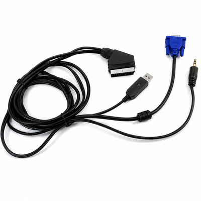 VGA SCART RGB Kabel USB Audio 15kHz CRT TV Mister FPGA ArcadeVGA Retro EU