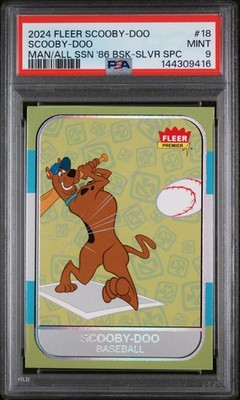 2024 UPPER DECK FLEER SCOOBY-DOO MAN FOR ALL SEASONS 18 SCOOBY-DOO PSA MINT 9