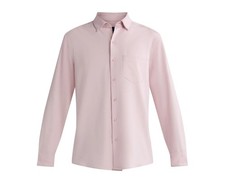 George Mens Performance Dress Shirt 2XL Modern Fit Long Sleeve Pink Cloud