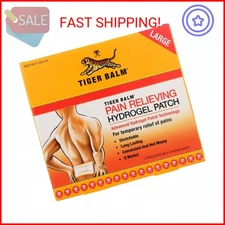 Tiger Balm Pain Relieving Large Patch, 4" x 8", 4/pack – Pain Relieving Patch – 
