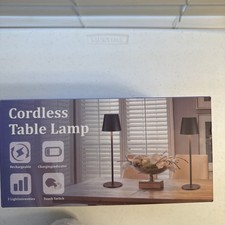 Kakanuo Cordless LED Table Lamp, 3 Intensities Dimming, 3K,4K,5K Rechargeable