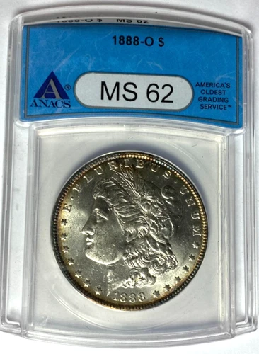 1888 O $1 Morgan Silver One Dollar MS62 New Orleans ANACS