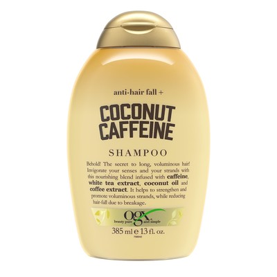 OGX Anti-Hair Fall + Coconut Caffeine Strengthening Shampoo with Caffeine,