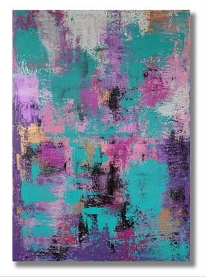 ACRYLBILD HANDGEMALT ABSTRAKT ORIGINAL MALEREI GEMÄLDE LEINWAND CAROL HERMANNS