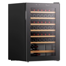 HYE Wine Cooler Wine Fridge With 48 Bottle/130L Storage 54CM Width Wooden