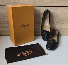 Tods Tod´s Leder Ballerina Loafer Slipper Schuhe Schwarz OVP Gr. 5,5 = 38 – 38,5