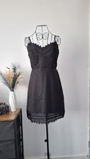 Lace trim Strappy skaters dress size M 
