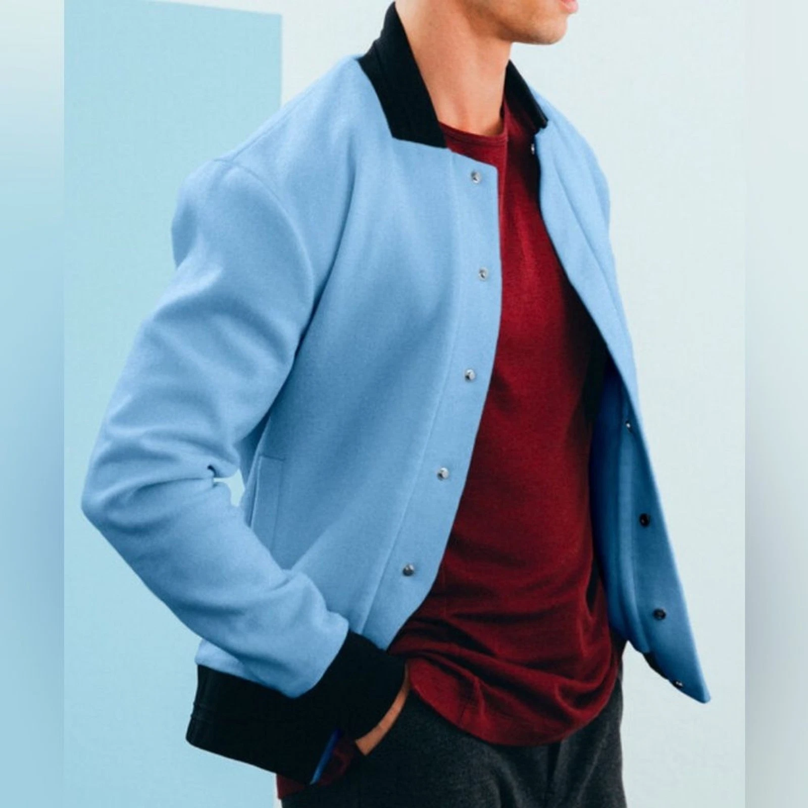NWT APL x Woolmark The Perfect Wool Varsity Jacket Powder Blue - Sz L, $500 MSRP
Opens in a new wind