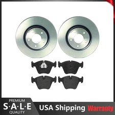 Brembo Front Brake Kit 325mm Disc Rotors Low-Metallic Pad Set For Jaguar XK8 XKR