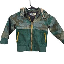 Genuine Kids from OshKosh Toddler 2T Green Camo Bomber Jacket Sherpa Lined