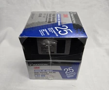 New 3M Imation 1.44 MB High Density DS,HD 3.5" Floppy Disks 25 Qty. Diskettes 